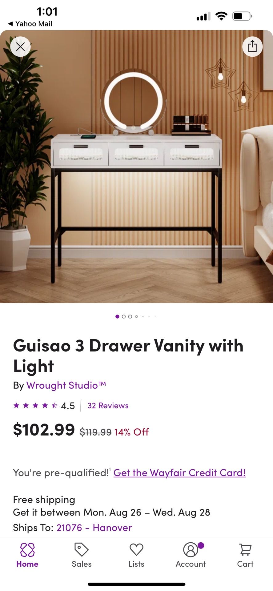 Beauty vanity