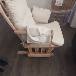 Nursery Rocking Chair And Rocking Footstool 