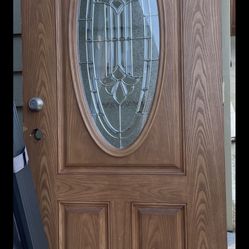 Door With Oval  Glass 