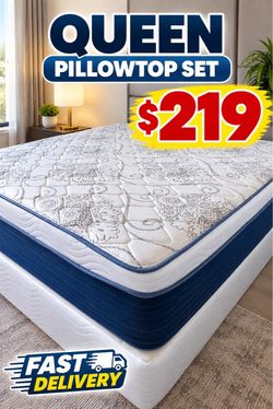 🟢NEW QUEEN PILLOWTOP SET