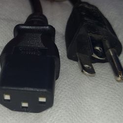 Desktop Computer Monitor Printer 3 Prong Power Supply Cords Charging Cables Adapters 