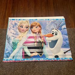 Disney Princess Frozen 35 x 48 vinyl banner - Elsa Anna Olaf