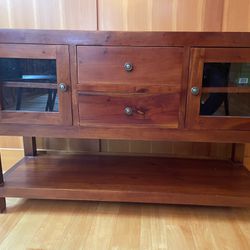 Wooden Sofa / Entryway Table / Cabinet
