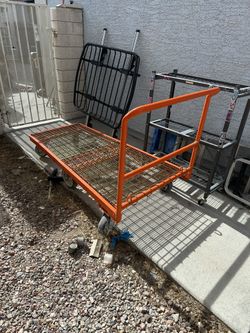 Flatbed Moving Cart On Wheels $150   Pick Up Only