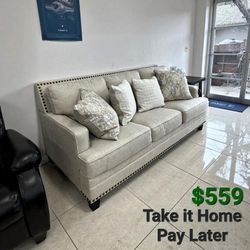 CLAREDON LINEN SOFA