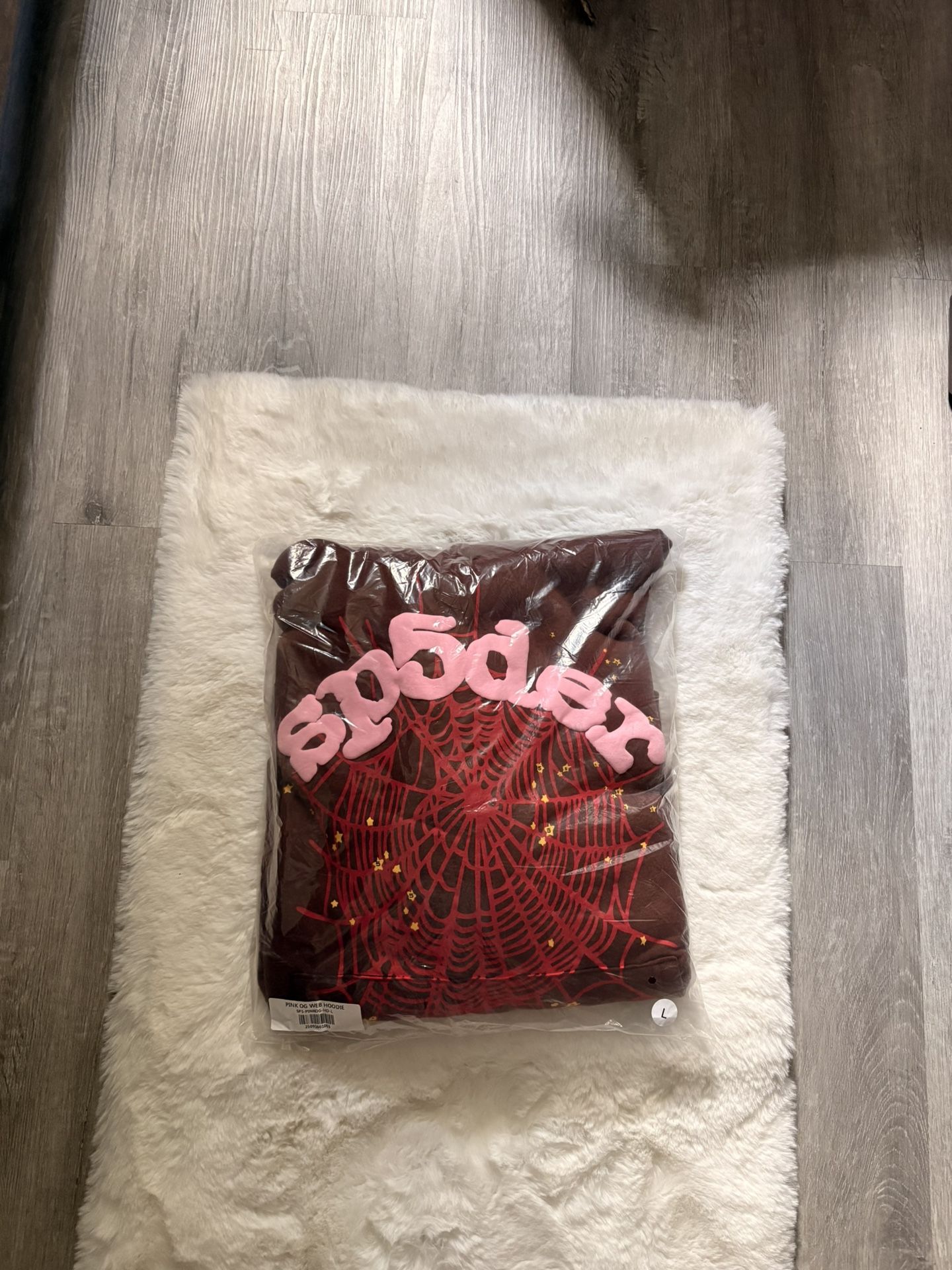 Pink OG web Sp5der hoodie