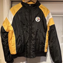 Vintage Pittsburgh Steelers NFL For Her, Reversible G-III Jacket / Women’s Large