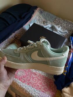 Size 10 Nike AF 1 low enamel green Fall 2022 worn once