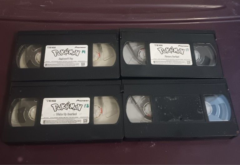 4 Pokémon Vhs Tapes