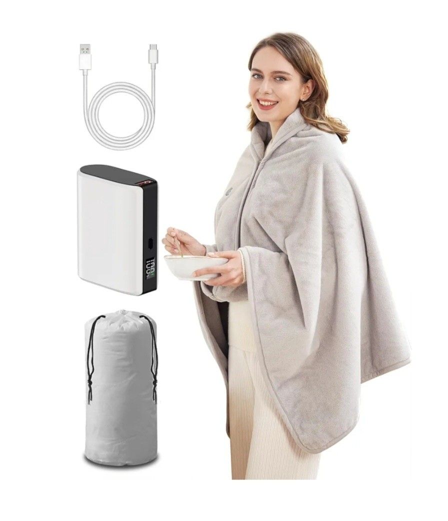 Zireot Heated Wearable Blanket Shawl