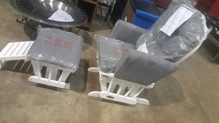 Brand new ottoman and nursing chair