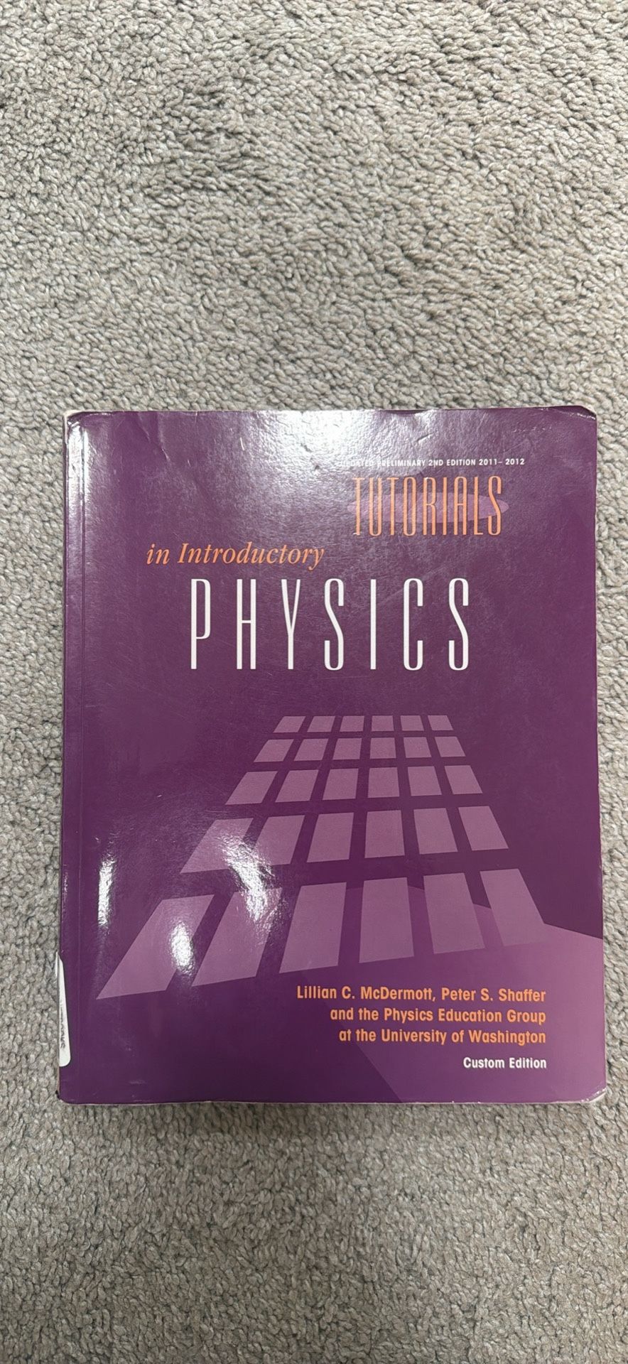 Introductory Physics and Homework – Lillian McDermott – Like New