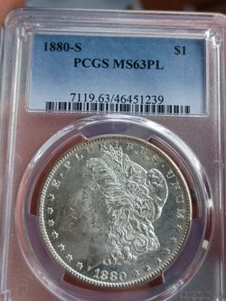 PCGS MS63 PL MORGAN PEACE DOLLAR