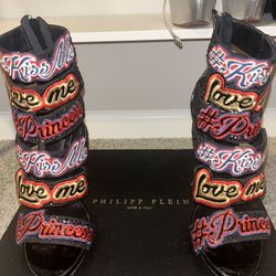 Phillip Plein Kiss Me Love Me Heels 
