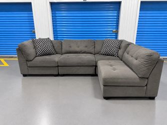 Large Gray Modular Couch Free Delivery