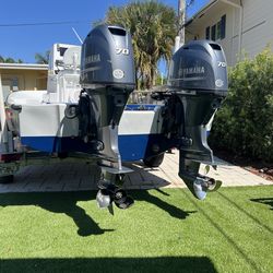 Twin Boston Whaler 19 low profile