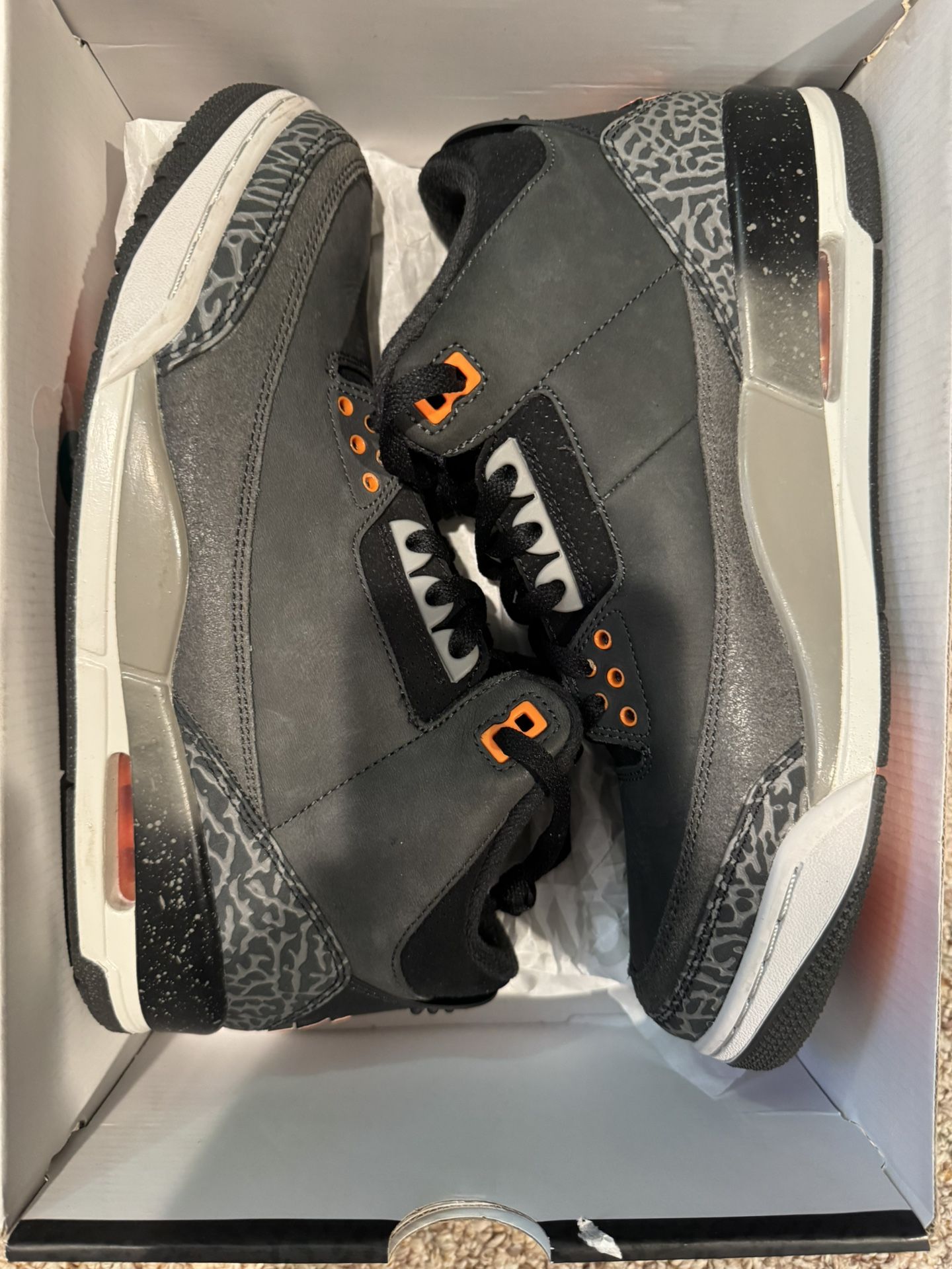 Air Jordan 3 Retro “Fear Pack 2023” Size 10 Men’s OG ALL