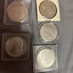 Old Silver Dollars 