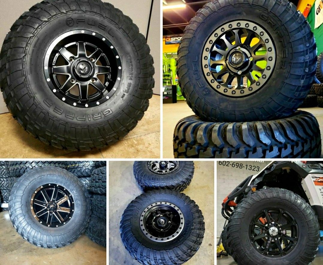 New 15x7 4x136 4x156 Wheels & 31x10.515 DOT Tires for UTV ATV SXS (we finance) for Sale in