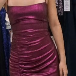 Formal Dress Long Magenta Pink Dress