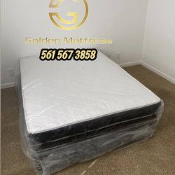 Queen Mattress Set – Medium – Brand New – Delivery Available 🚚