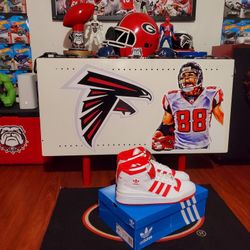 Adidas Forum HI Top/🍒 Red/W-Brand New>Sz.10.5>💯 Authentic 