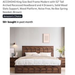 King Bed Frame - Unopened