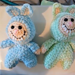 Labubu Inspired Plush Small Doll