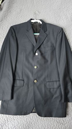 Men’s Italian Black Wool Blazer Metropolitan Lord & Taylor Super 110’s