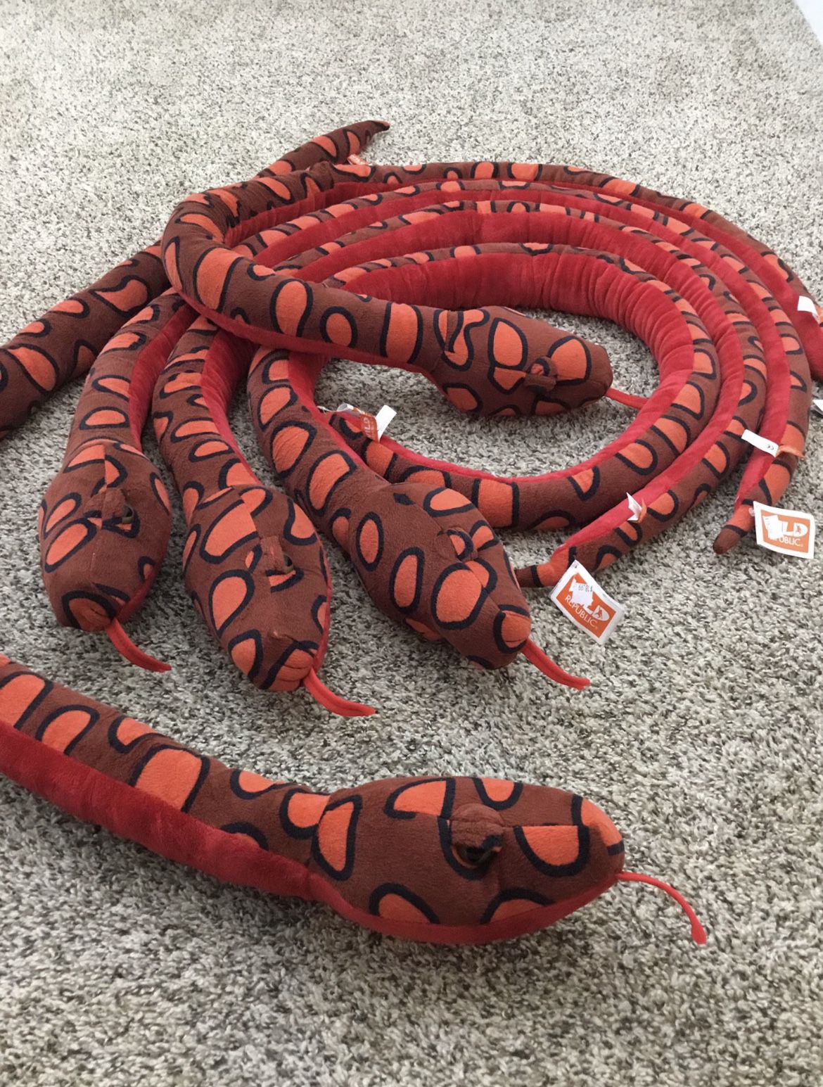 Red Snake Stuffed Animal (Brand New)
