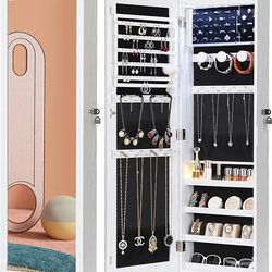 Nicetree 6 LEDs Mirror Jewelry Cabinet