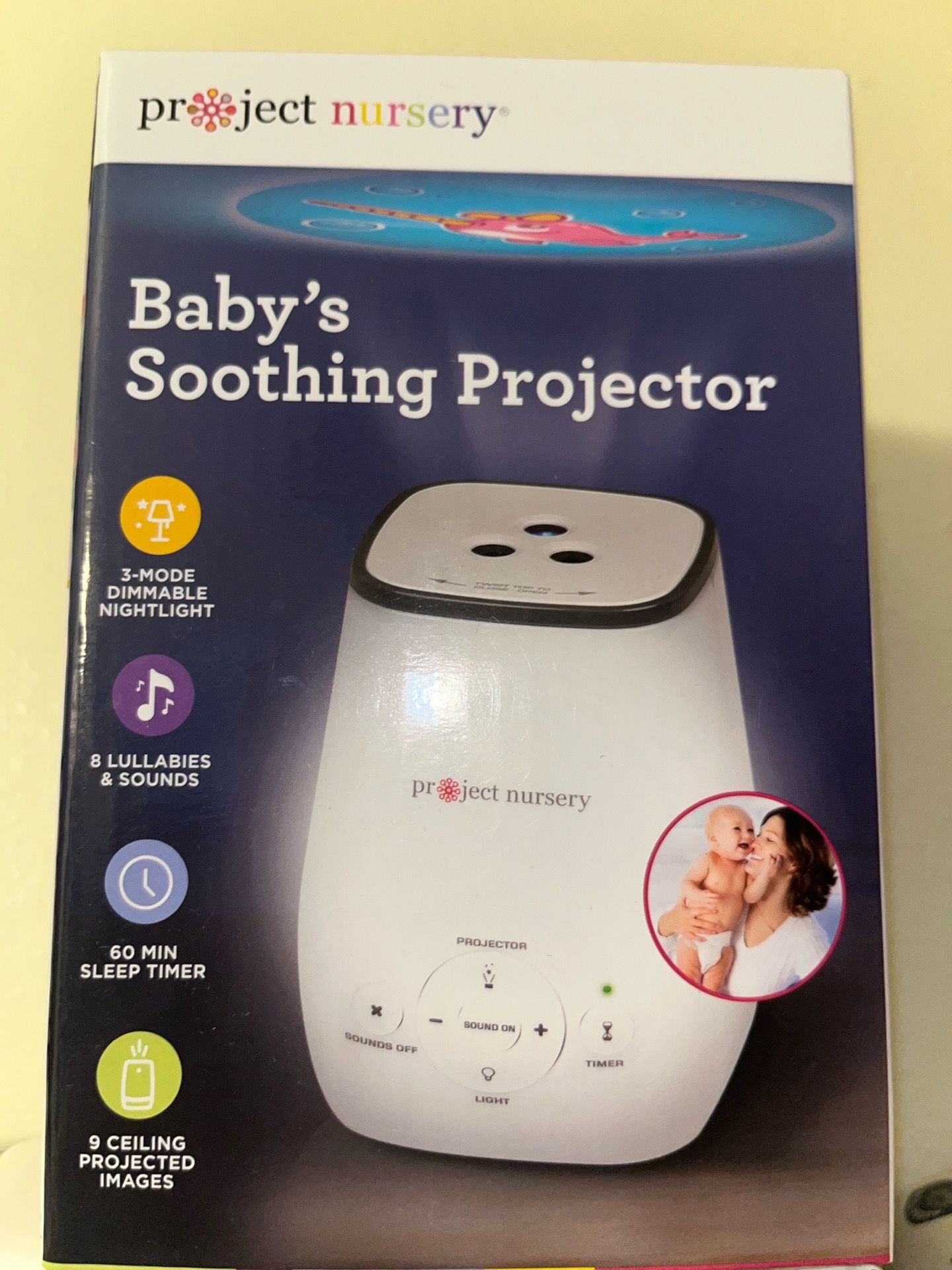 Baby soothing projector