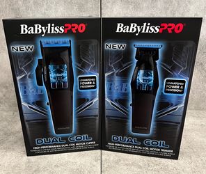 “Barber Supplies” Babyliss Pro Dual Coil  Clipper/Trimmer Set