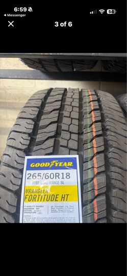 265/60R18 110T LOAD RANGE SL WRANGLER FORTITUDE HT®