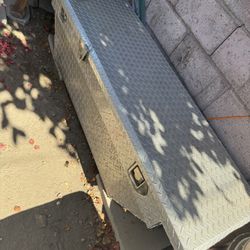 Truck Tool Box With Miscellaneous Stuff 