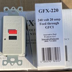240 Volt 20 Amp Feed  Through GFCI 