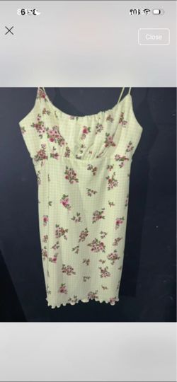 Floral Spaghetti Strap Mini Dress Size large