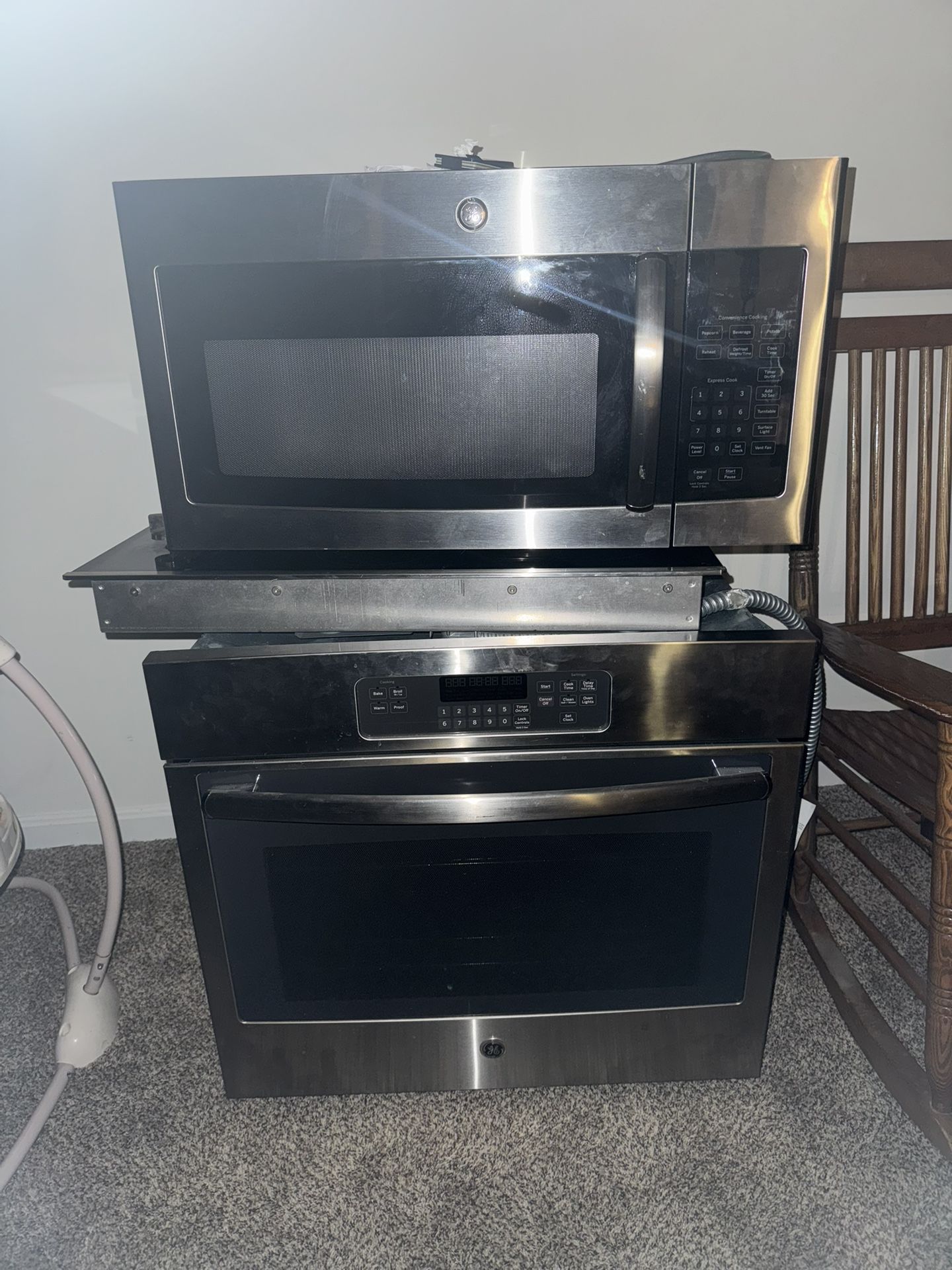 GE oven, Stove, Top, And Microwave
