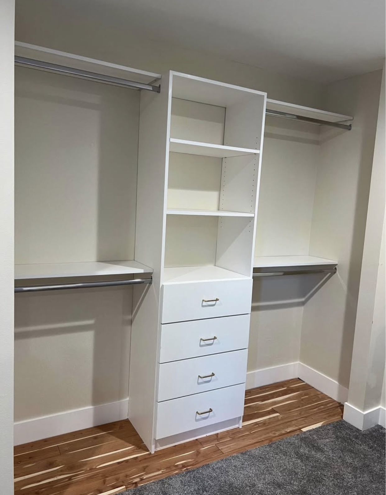 Closet Cabinet Rods Shelfs Drawers