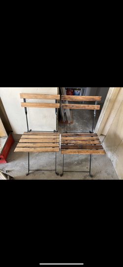 Folding Chairs Wood And Iron 