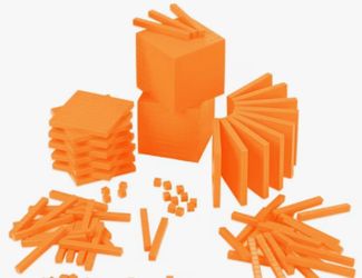 Base Ten Math Manipulatives Orange