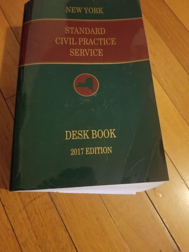 New York Standard Civil Practice Service Desk Book 2017 Edition