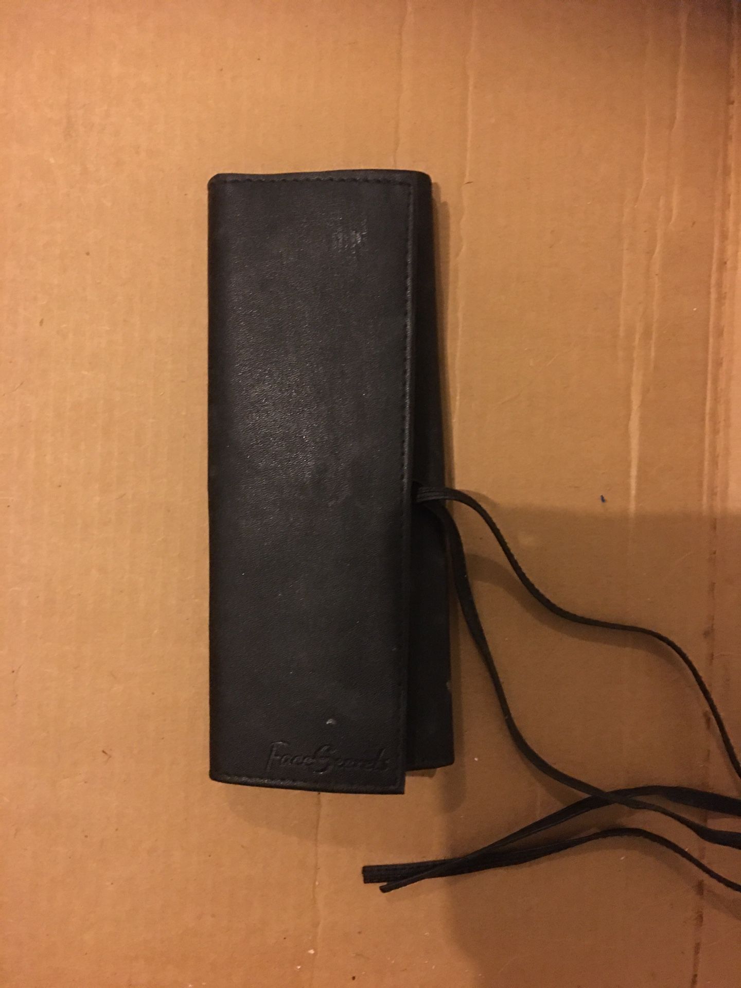 Leather Makeup Brush Holder, New