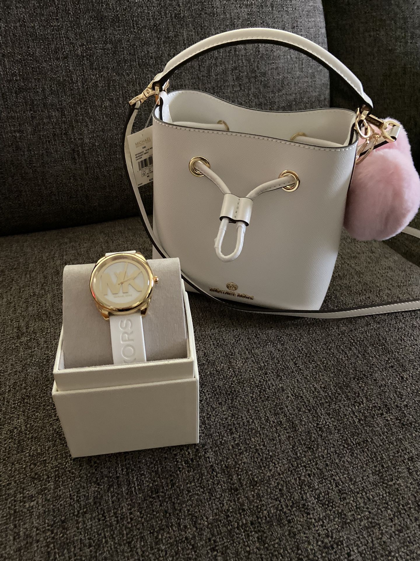 New Michael Kors Bucket Bag And Watch for Sale in Long Beach