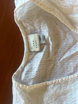 A New Day White Textured Top Size XS