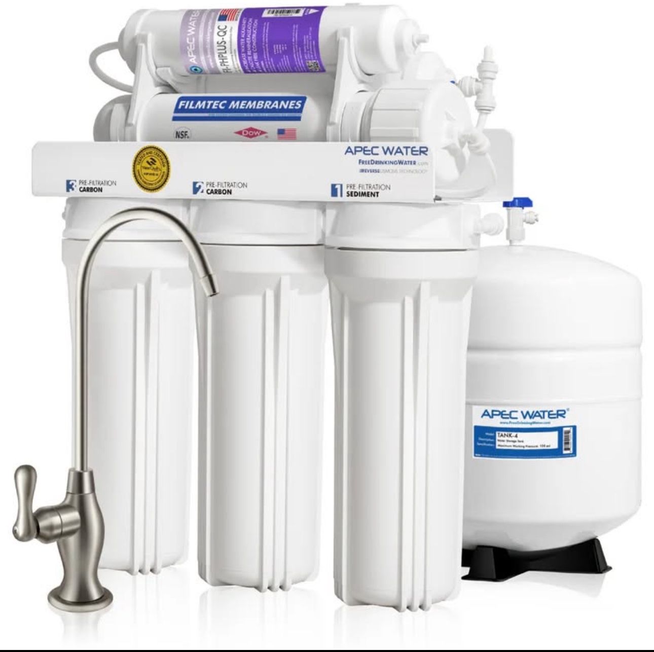 Apec Water-RO-PH90 –Alkaline Mineral 90 GPD 6-Stage High Output Reverse Osmosis Water Systems