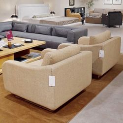 NEW IN-BOX Free Delivery West Elm LARGE Sofa Chairs OEKO-TEX® Certified Fabric (MSRP $1,449)
