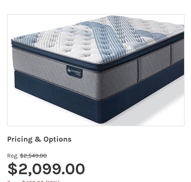 Serta iComfort Blue fusion 200 Hybrid King Mattress 