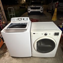 Insignia Top Load Washer & Maytag Front Load Gas Dryer