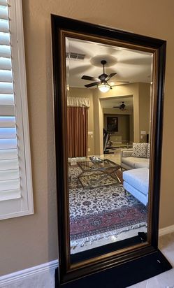 Gorgeous and Luxury 80” Full Length Rectangle Beveled Floor Mirror